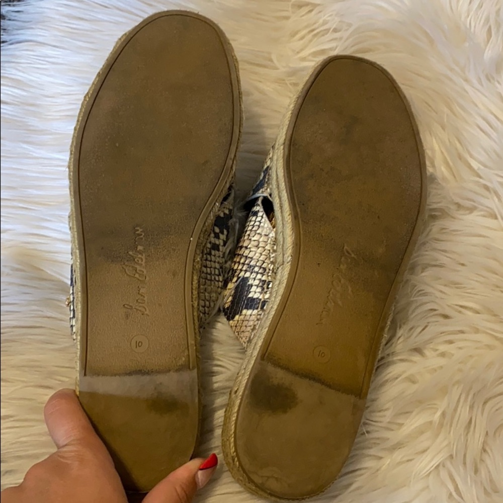 Sam Edelman snake print espadrille sandals - Picture 7 of 7